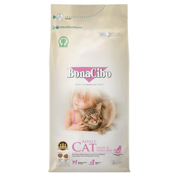 Bonacibo Sterilised Adult Cats Dry Food - 2kg