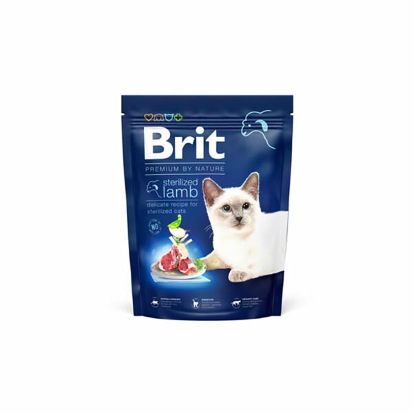 Brit Premium Sterilised Cats Dry Food - Lamb 300g