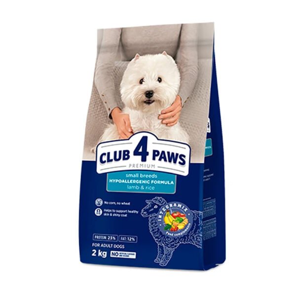 Club 4 Paws Small Breed Hypoallergenic Adult Dog - 2kg