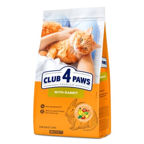 Club 4 Paws Adult Cats Dry Food with Rabbit - 300g