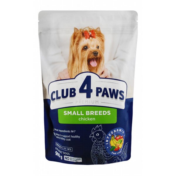 Club 4 Paws Small Breed Adult Dog Dry Food 900g