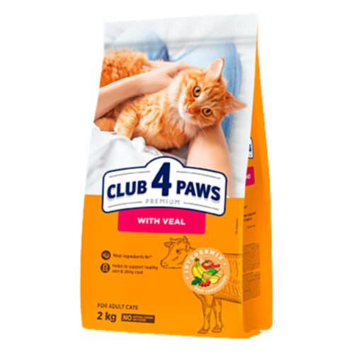 Club 4 Paws Adult Cats Dry Food with Veal - 900g