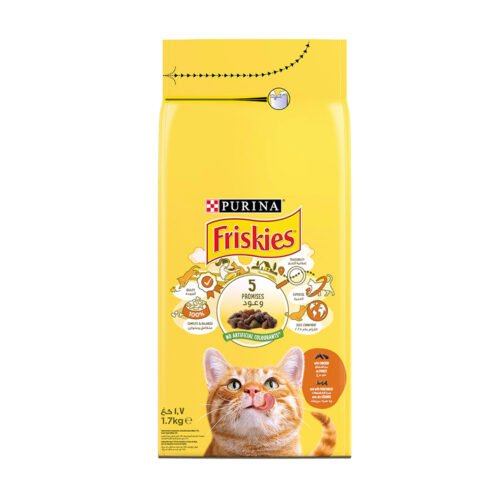 PURINA Friskies Beef Chicken & Vegetables Cats Dry Food - 1.7kg