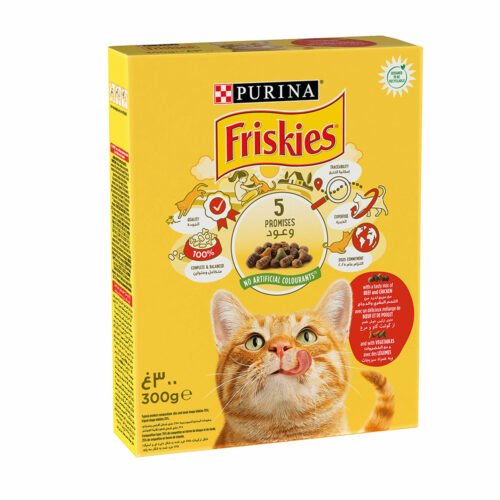 PURINA Friskies Beef & Chicken & Vegetables Cats Dry Food - 300g