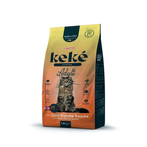 KeKe Supreme Adult 1.5Kg KeKe Supreme Sterilised Adult Cats Dry Food - 500g