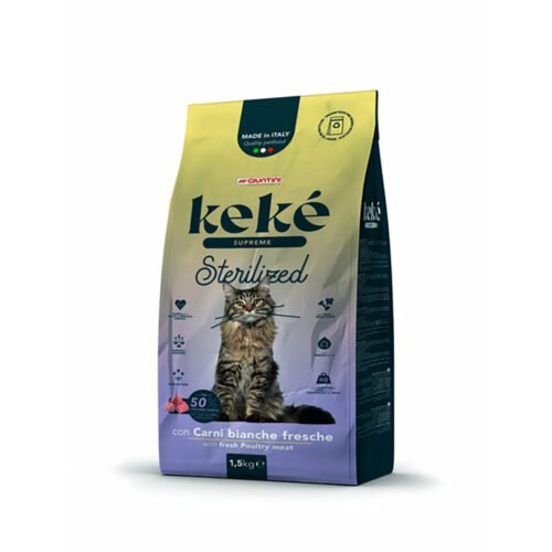 KeKe Supreme sterilised 1.5Kg KeKe Supreme Sterilised Adult Cats Dry Food - 1.5Kg