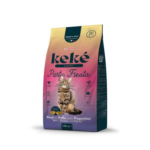Keke Party Fiesta Adult Cats Dry Food - 1.5kg