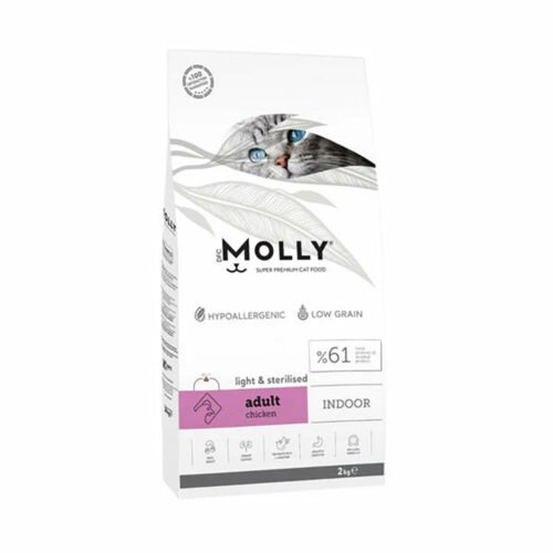 Molly Indoor Sterilised 2kg Molly Indoor Sterilised Adult Cats Dry Food - 2kg