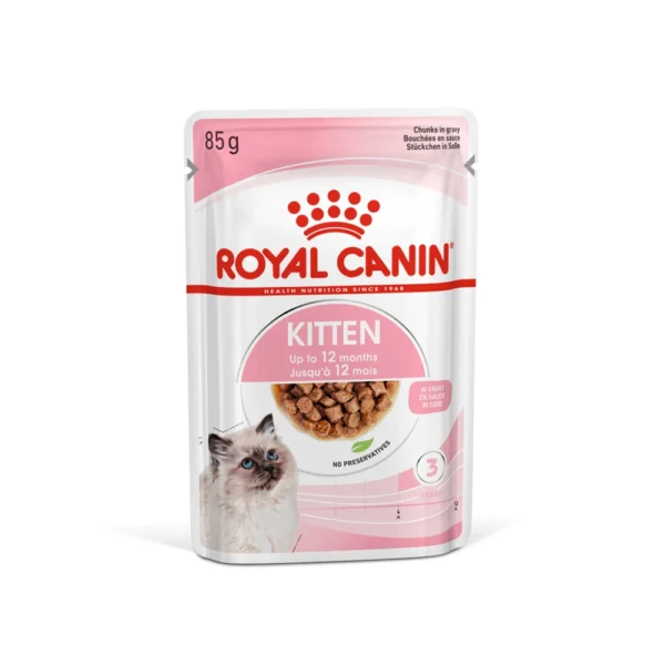 Royal Canin Kitten in Gravy Pouch Cats Wet Food 85 gr