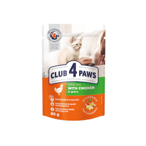 club 4 paws Kitten Chicken 300g