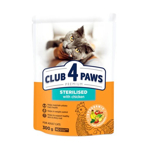 club 4 paws Sterilised Adult Cats Dry Food - 300g