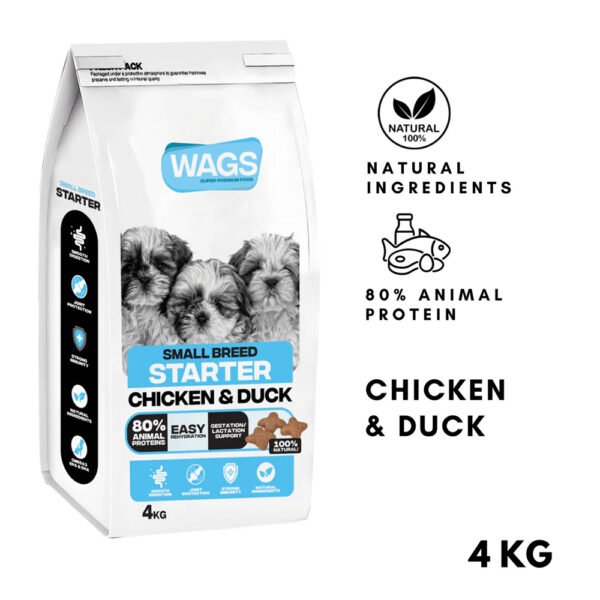 WAGS Starter Small Breed Adult Dogs Dry Food 1kg