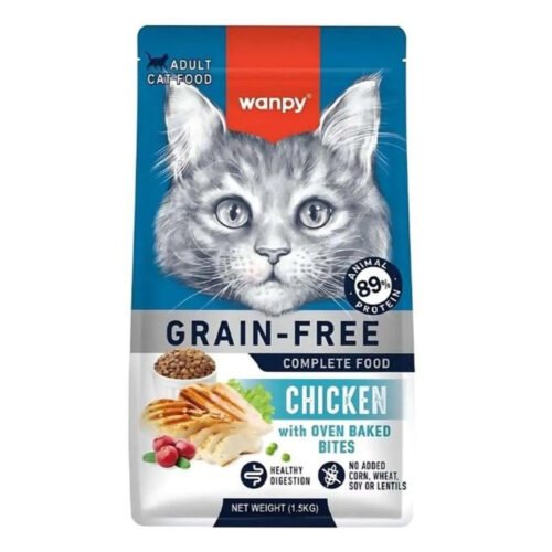 wanpy cat dry food with chicken adult 1.5kg wanpy Adult Cat Dry Food with Chicken - 1.5kg
